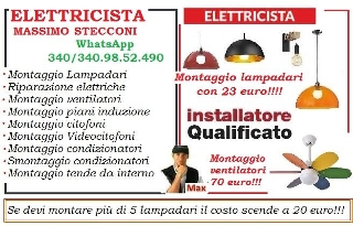 zoom immagine (Elettricista lampadario San Lorenzo Roma)