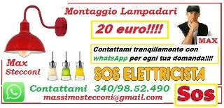 zoom immagine (Montaggio lampadario 20 euro Roma Montagnola)
